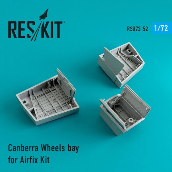 Reskit RSU72-0052 - 1/72 Canberra Wheels bay for for Airfix Kit scale Detail kit