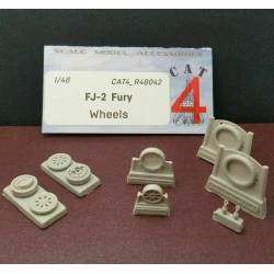 CAT4 R48042 - 1/48 - North American FJ-2 Fury Resin Wheels set US Navy