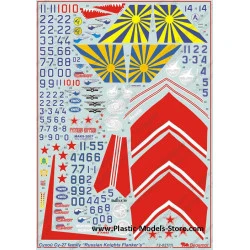 Sukhoi Su-27 Russian Knights decals 1/72 BEGEMOT 72027