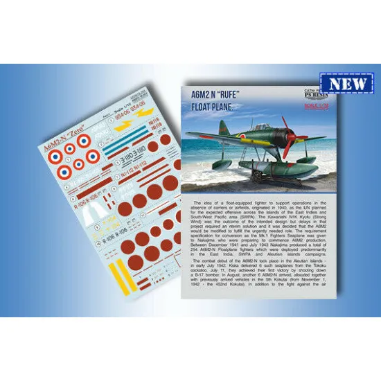 Print Scale PSR 72001 - 1/72 - Mitsubishi A6M2 N Rufe Float Plane Set