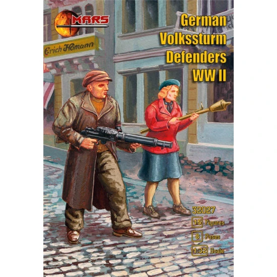 Mars Figures 32027 - 1/32 German Volkssturn Defenders WWII plastic model kit