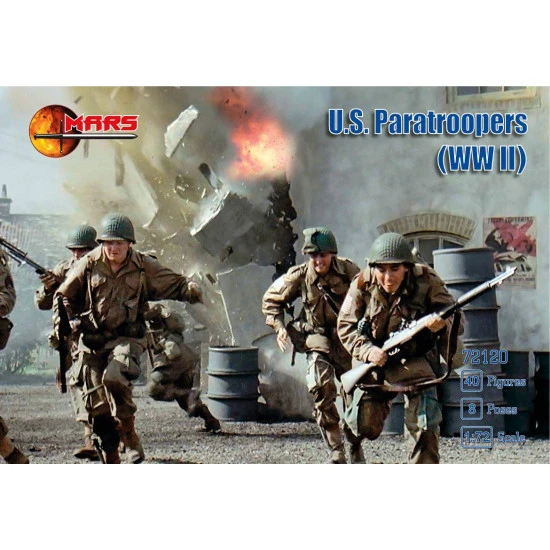 Mars Figures 72120 - 1/72 - U.S. Paratroopers WW II 40 figures