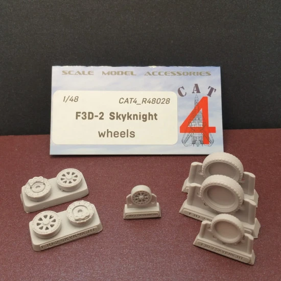 CAT4 R48028 - 1/48 - F3D-2/2N Skyknight wheels. Resin parts
