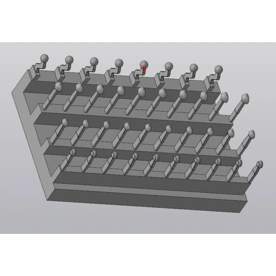 Metallic Details Control handles. Part 1 1/48 MDR4868 scale model resin kit