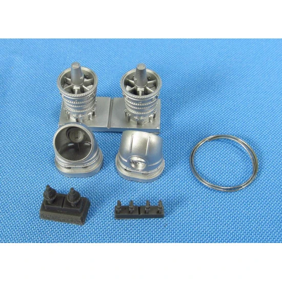 Metallic Details Mi-24. Exhaust pipes (Zvezda) 1/48 MDR4869 scale model resin kit