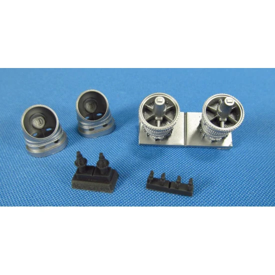 Metallic Details Mi-24. Exhaust pipes (Zvezda) 1/48 MDR4869 scale model resin kit