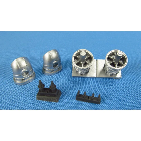 Metallic Details Mi-24. Exhaust pipes (Zvezda) 1/48 MDR4869 scale model resin kit