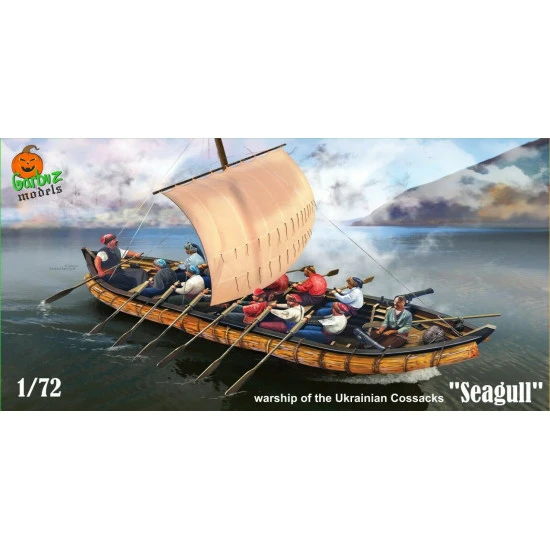 Garbuz 72-002 - 1/72 - Seagull. Warship of the Ukrainian cossacks Plastic model