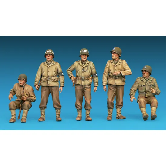 Miniart 35308 - 1/35 - American jeep crew and military police officers model