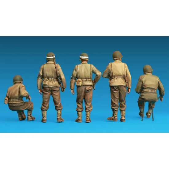 Miniart 35308 - 1/35 - American jeep crew and military police officers model