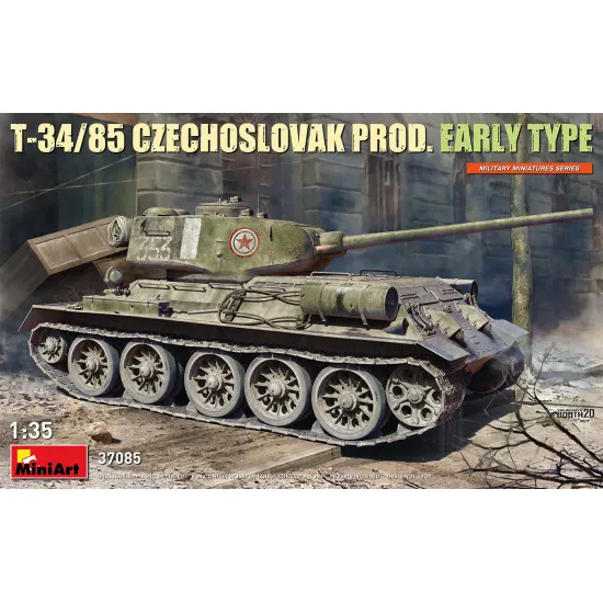 Miniart 37085- 1/35 T-34/85 Czechoslovak prod. early type scale model kit