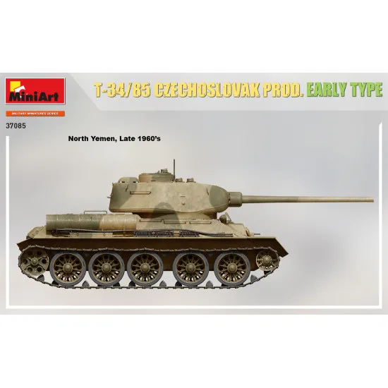 Miniart 37085- 1/35 T-34/85 Czechoslovak prod. early type scale model kit