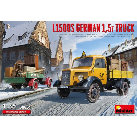 Miniart 38051- 1/35 L1500s German 1,5t truck, scale model kit