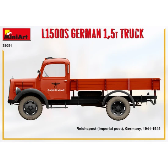 Miniart 38051- 1/35 L1500s German 1,5t truck, scale model kit