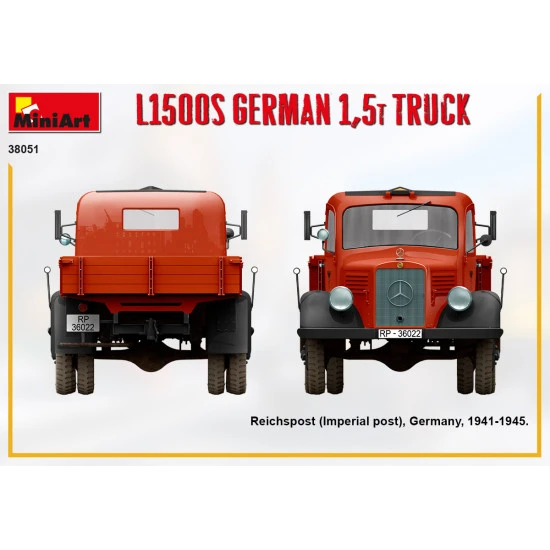 Miniart 38051- 1/35 L1500s German 1,5t truck, scale model kit