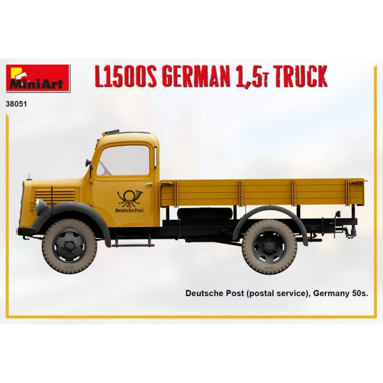 Miniart 38051- 1/35 L1500s German 1,5t truck, scale model kit
