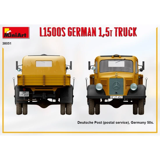 Miniart 38051- 1/35 L1500s German 1,5t truck, scale model kit