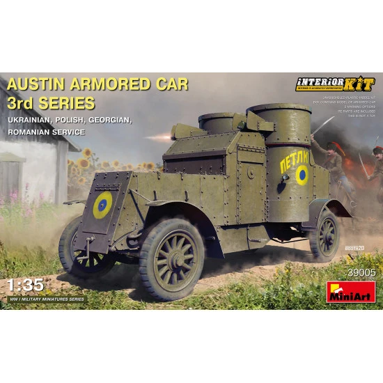 Miniart 39005 - 1/35 - Austin armored car 3rd, interior kit scale plastic model