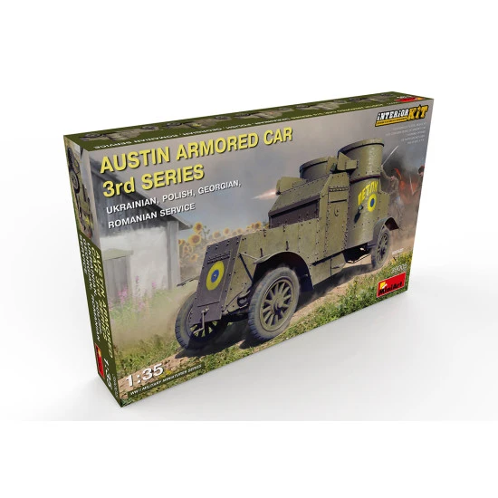 Miniart 39005 - 1/35 - Austin armored car 3rd, interior kit scale plastic model
