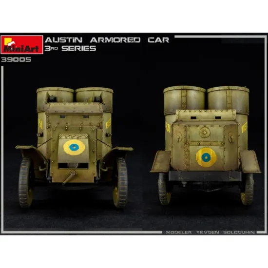 Us Stock Miniart 39005 - 1/35 - Austin Armored Car 3rd, Interior Kit Scale Plastic Model