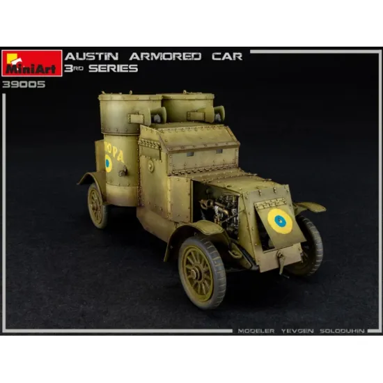 Us Stock Miniart 39005 - 1/35 - Austin Armored Car 3rd, Interior Kit Scale Plastic Model