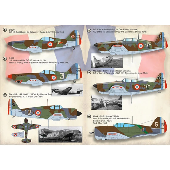 Print Scale PSR 72-413 - 1/72 - Battle of France. 1940 NEW scale decal for model