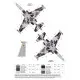 Foxbot FM 32-001 Mask for Massukhoi SU-25M1 Digital Camouflage 1/32 Ukranian Air Forces
