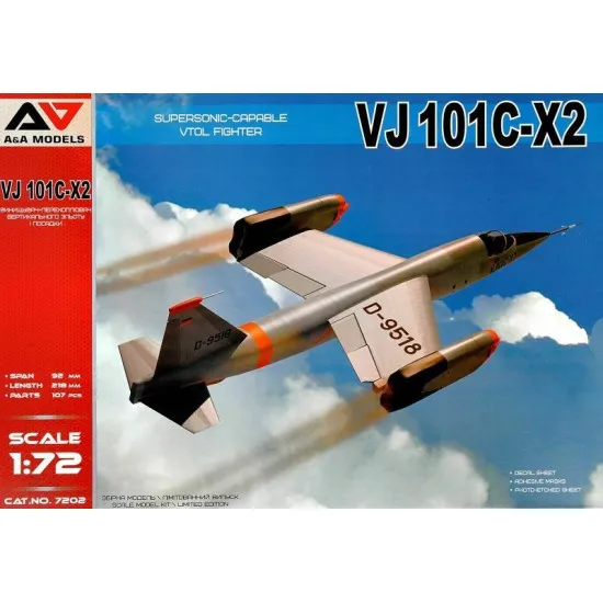 A&A Models AA7202 - 1/72 - VJ101C-X2 Supersonic-capable VTOL fighter