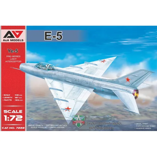 A&A Models AA7222 1/72 Ye-5 Preseries Light Interceptor