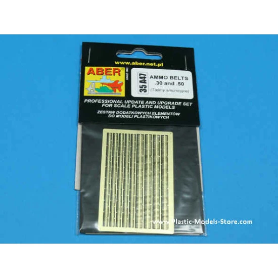Ammo belts .30 and .50 photo-etched set 1/35 Aber 35A047