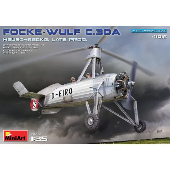 Miniart 41018 - 1/35 Reconnaissance Autogyro Focke Wulf FW C.30A Heuschrecke Plastic model kits