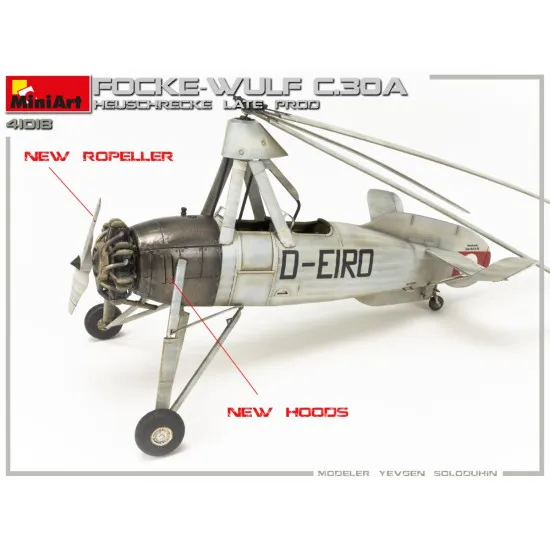 Miniart 41018 - 1/35 Reconnaissance Autogyro Focke Wulf FW C.30A Heuschrecke Plastic model kits