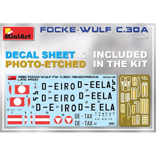 Miniart 41018 - 1/35 Reconnaissance Autogyro Focke Wulf FW C.30A Heuschrecke Plastic model kits
