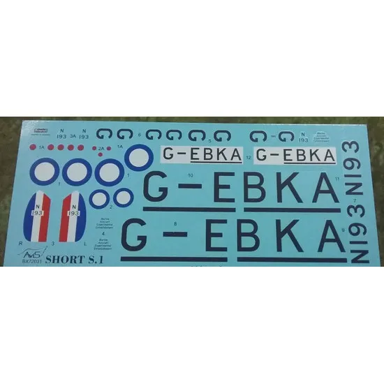 AVIS AV72031 - 1/72 - SHORT S.1 COCKLE MODEL KIT