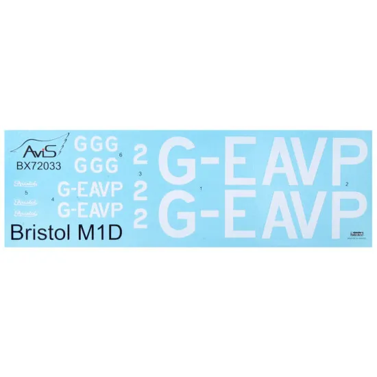 AVIS AV72033 - 1/72 - BRISTOL M.1D FIGHTER PLASTIC MODEL KIT
