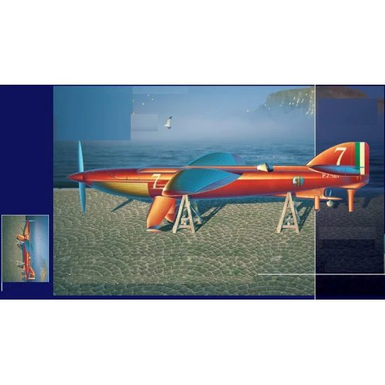 AMP 72015 - 1/72 - Piaggio-Pegna P.c.7 Racing Seaplane scale model kit plastic