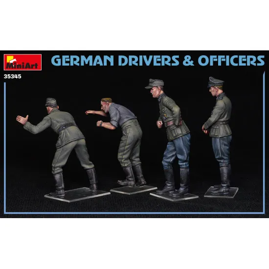 Miniart 35345 - 1/35 - German drivers & officers plastic scale model kit