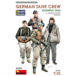 Miniart 35354 - 1/35 - German tank crew. Kharkov 1943. resin heads model kit