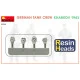 Miniart 35354 - 1/35 - German tank crew. Kharkov 1943. resin heads model kit