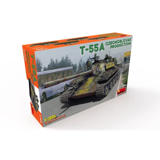 Miniart 37084 - 1/35 - T-55A Czechoslovak production. scale plastic model kit