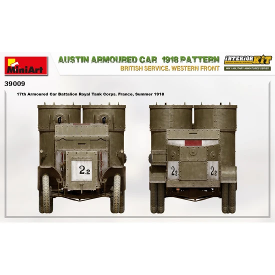 Miniart 39009 - 1/35 - Austin armoured car 1918 pattern. scale plastic model