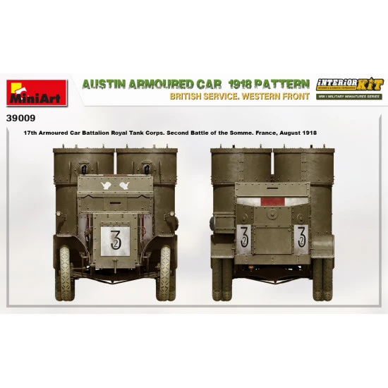 Miniart 39009 - 1/35 - Austin armoured car 1918 pattern. scale plastic model