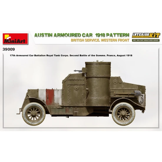 Miniart 39009 - 1/35 - Austin armoured car 1918 pattern. scale plastic model