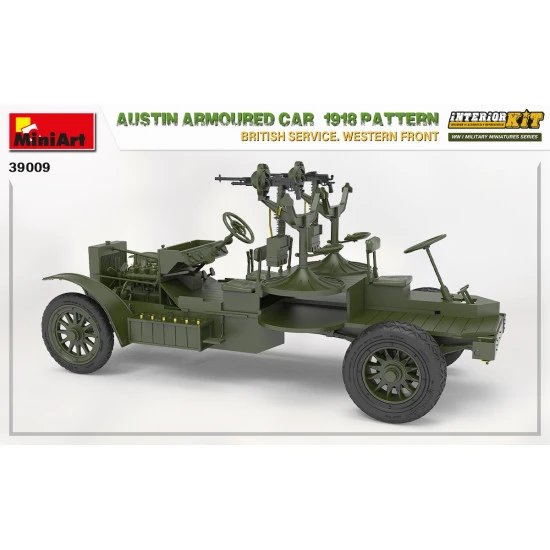 Miniart 39009 - 1/35 - Austin armoured car 1918 pattern. scale plastic model