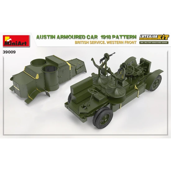 Miniart 39009 - 1/35 - Austin armoured car 1918 pattern. scale plastic model