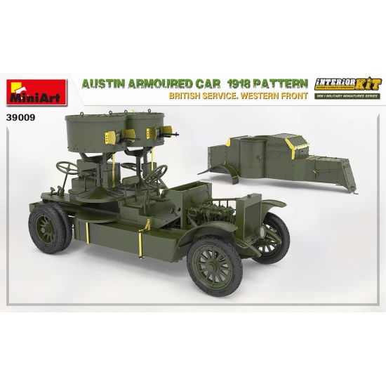 Miniart 39009 - 1/35 - Austin armoured car 1918 pattern. scale plastic model