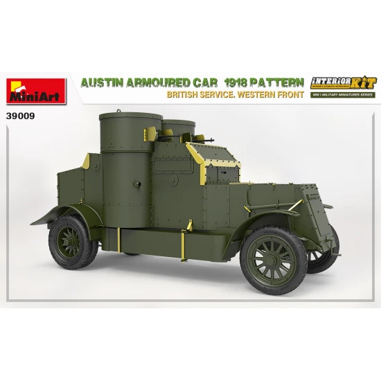 Miniart 39009 - 1/35 - Austin armoured car 1918 pattern. scale plastic model