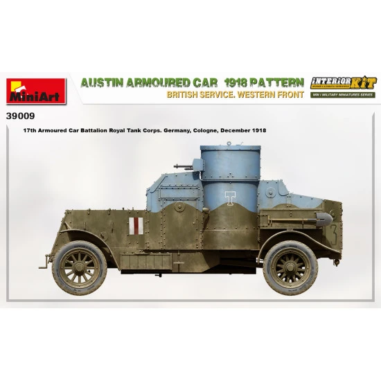 Miniart 39009 - 1/35 - Austin armoured car 1918 pattern. scale plastic model