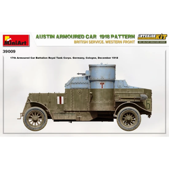 Miniart 39009 - 1/35 - Austin armoured car 1918 pattern. scale plastic model