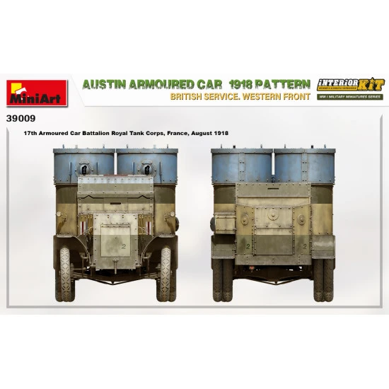 Miniart 39009 - 1/35 - Austin armoured car 1918 pattern. scale plastic model